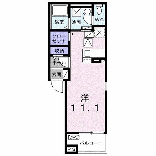 シャルマン・トレーズ(ワンルーム/1階)の間取り写真
