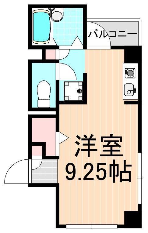 アダージョ(ワンルーム/3階)の間取り写真