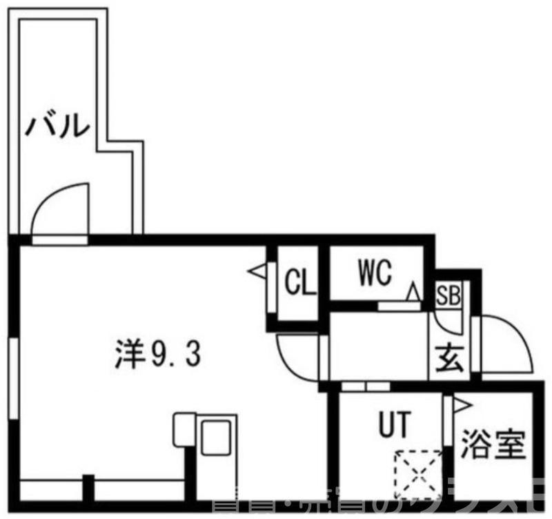 エヌエムセント(ワンルーム/3階)の間取り写真