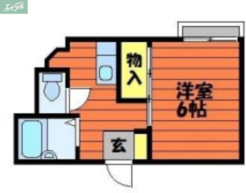 プレアール清心(1K/3階)の間取り写真