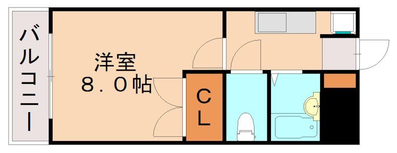エクセルU(1K/3階)の間取り写真