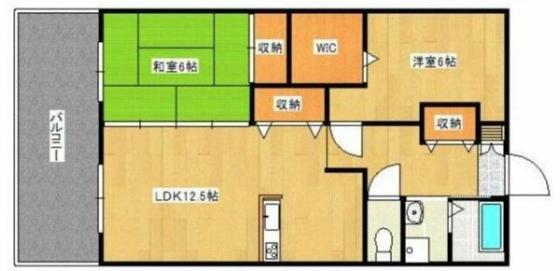 フジマンション(2LDK/1階)の間取り写真