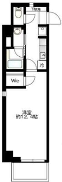 COMODO鶴見中央(1K/3階)の間取り写真