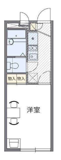 レオパレススリーY(1K/2階)の間取り写真
