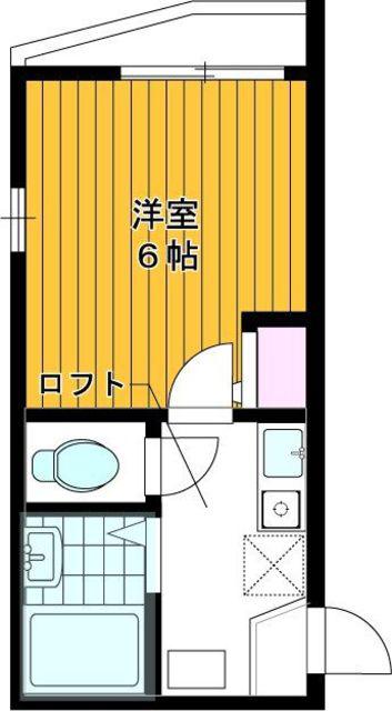 エルパンセ武蔵関(1K/2階)の間取り写真