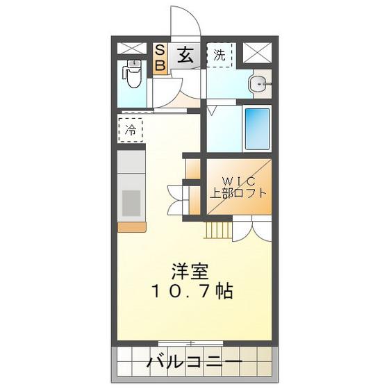 MAISON DE PARFAIT 野村(ワンルーム/1階)の間取り写真