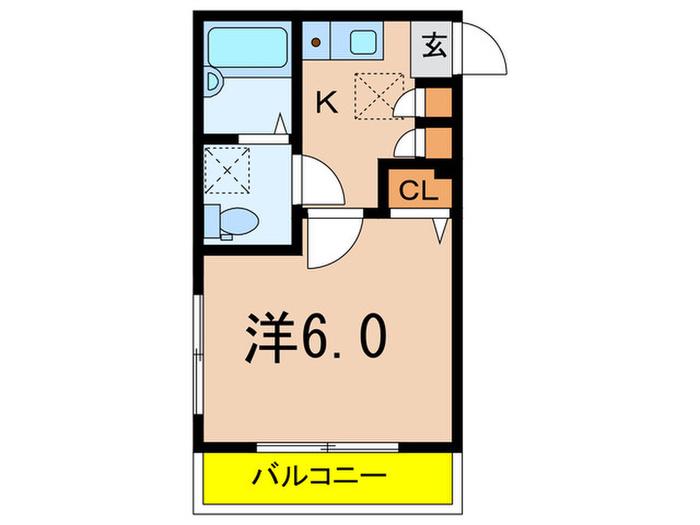 キャメロンコート(1K/1階)の間取り写真