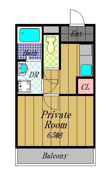 COZY HOUSE GUMINOKI(1K/2階)の間取り写真