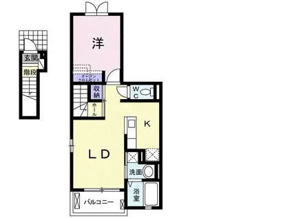 サニ-レジデンス(1LDK/2階)の間取り写真
