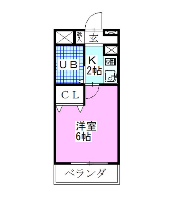 リエス西船橋(1K/3階)の間取り写真