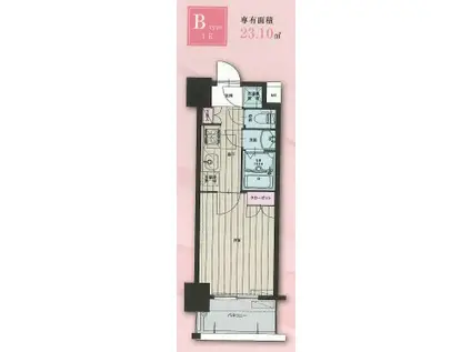 CLUB ORIENT NO105 SERIOUS CROSS STR(1K/2階)の間取り写真