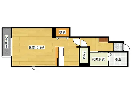 サニーヴィラS(1K/1階)の間取り写真