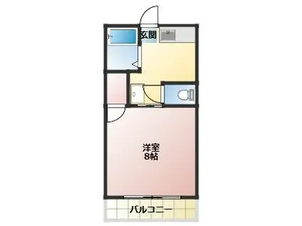 サウス BREEZE(1K/3階)の間取り写真