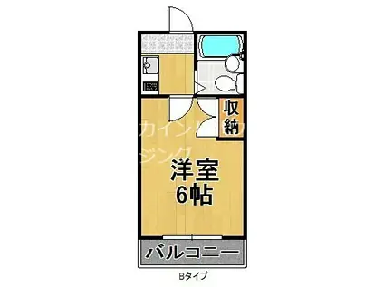 メゾンマルシェ(1K/5階)の間取り写真