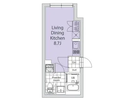 TASUKI杉並高井戸(ワンルーム/1階)の間取り写真