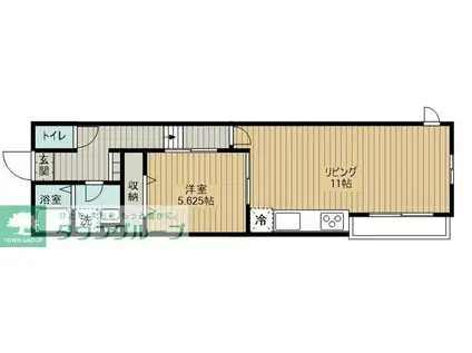 WILLOWS神明(1LDK/2階)の間取り写真