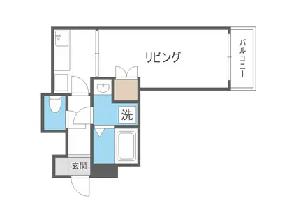 LELIENBLANC香椎I(1K/2階)の間取り写真