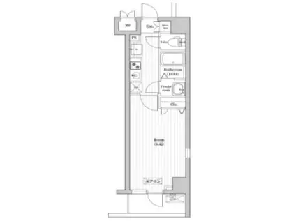 N-STAGE KAMIKITADAI(1K/9階)の間取り写真