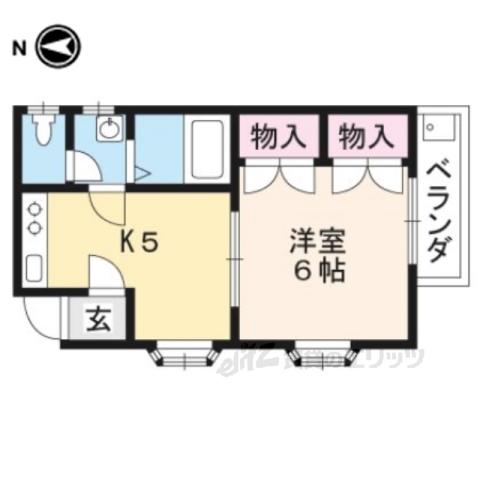 カステロレヴィPARTⅢ(1K/3階)の間取り写真