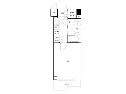 ルーブル武蔵小杉弐番館(1K/1階)の間取り写真