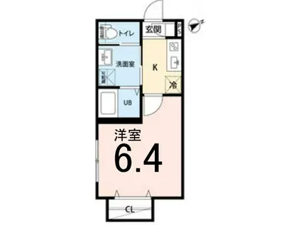 BAILA &PREMIUMバイラ アンドプ(1K/2階)の間取り写真