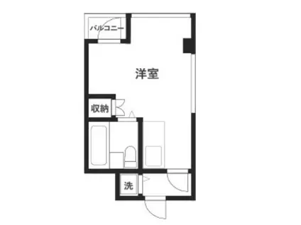 コンド六番館(ワンルーム/6階)の間取り写真