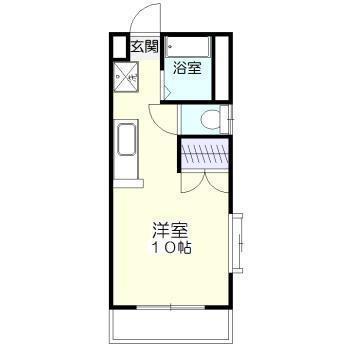 サンライズ橘(ワンルーム/5階)の間取り写真