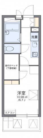 レオパレスセロームB(1K/3階)の間取り写真