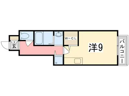 エステリオK(ワンルーム/1階)の間取り写真