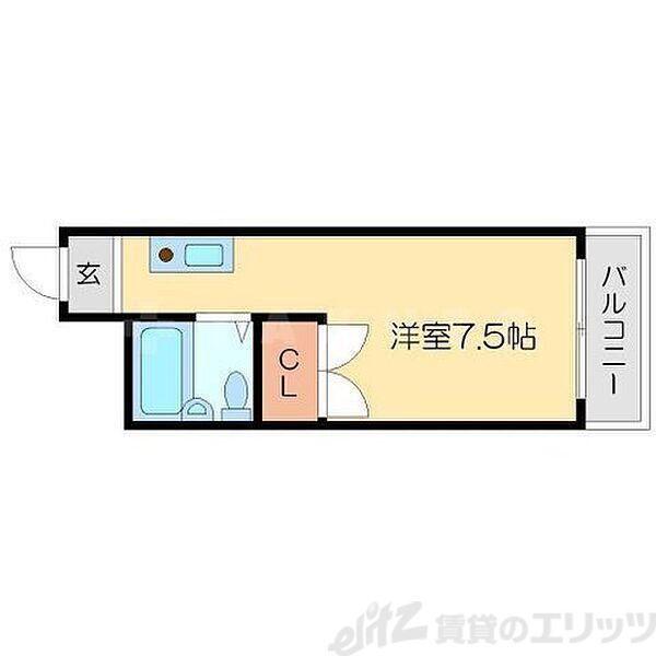 上新ビル7(ワンルーム/3階)の間取り写真