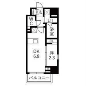 GRAN PASEO蒲田III(1DK/9階)の間取り写真