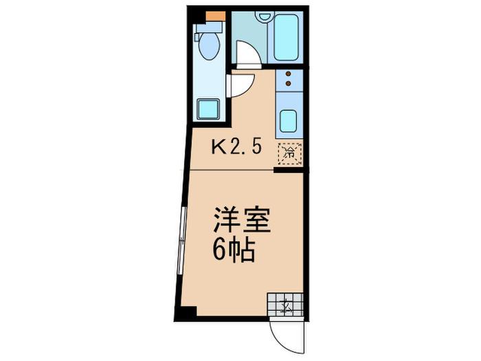 K&F駒澤(ワンルーム/4階)の間取り写真