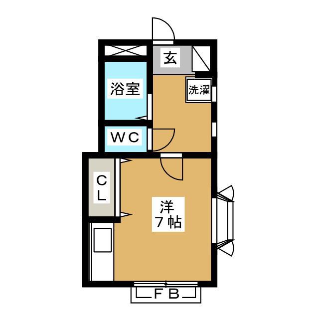 SAMAX等々力(ワンルーム/2階)の間取り写真