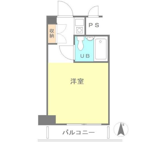 ウイン青山(ワンルーム/6階)の間取り写真
