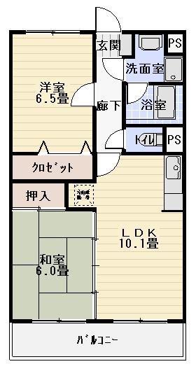 アピオン(2LDK/2階)の間取り写真