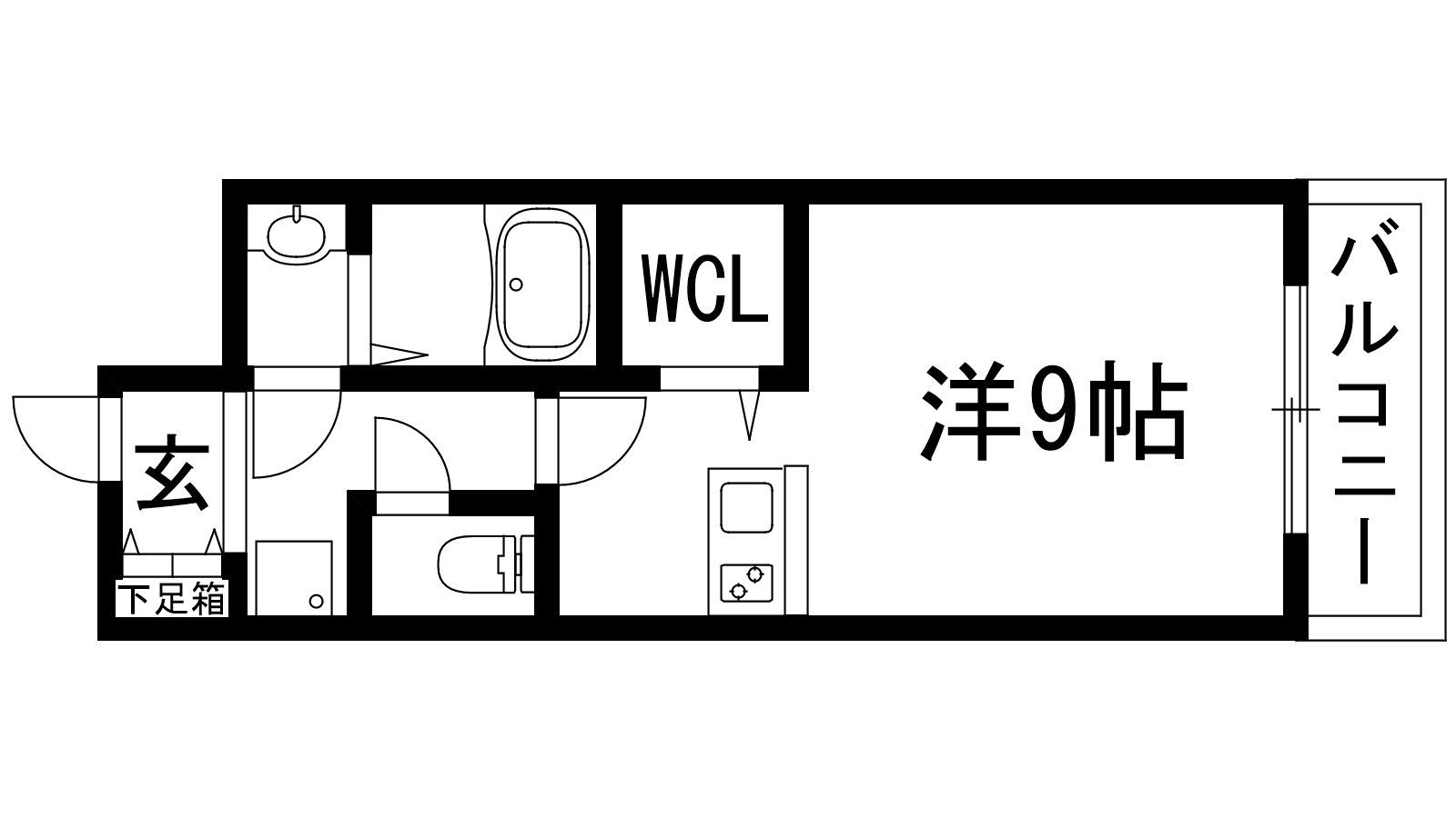 ONLYONE川西小花苑(ワンルーム/5階)の間取り写真