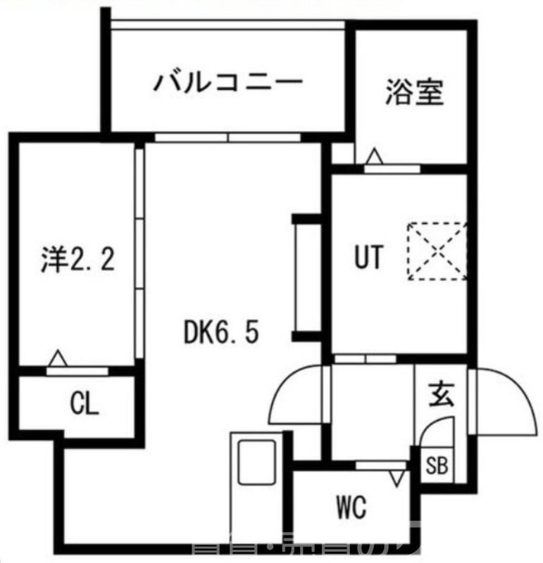 エヌエムセント(1DK/3階)の間取り写真