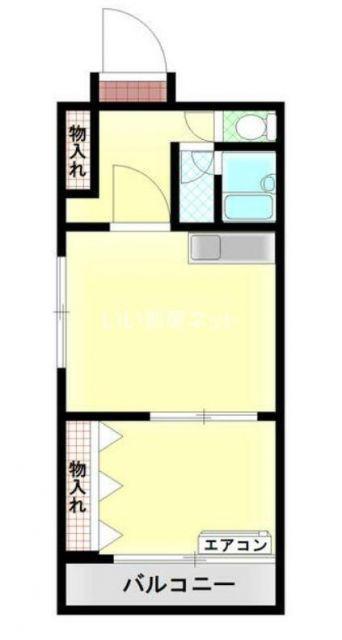 ヴァンベール東青梅(1K/2階)の間取り写真