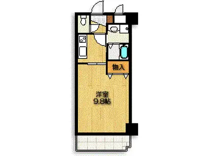 グリーン春里(1K/2階)の間取り写真