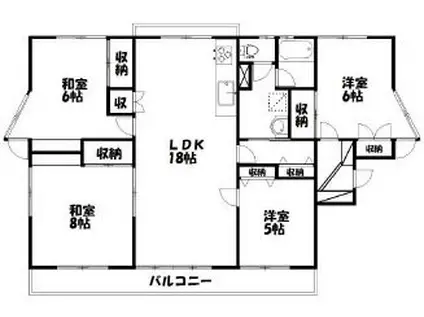 メゾン・ド・エスポワール(4LDK/3階)の間取り写真