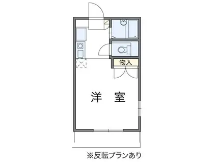 ORCHIDI(ワンルーム/2階)の間取り写真