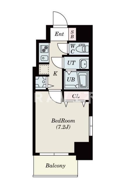 S-RESIDENCE緑橋駅前(1K/11階)の間取り写真