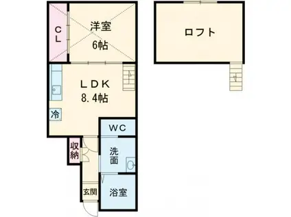 SEPTIEME (1SLDK/1階)の間取り写真
