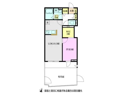 BELLISSIMO25(1LDK/1階)の間取り写真