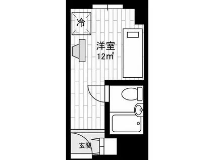 グリーンヒルズ戸塚(ワンルーム/6階)の間取り写真