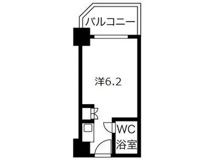カサベラ神戸(ワンルーム/11階)の間取り写真
