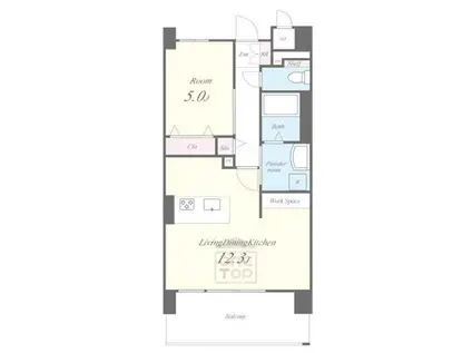 FELICE VITA(1LDK/2階)の間取り写真