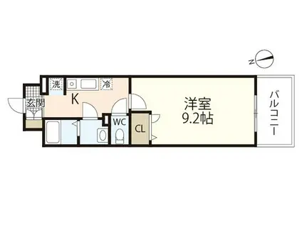 第30友建ビル(1K/6階)の間取り写真