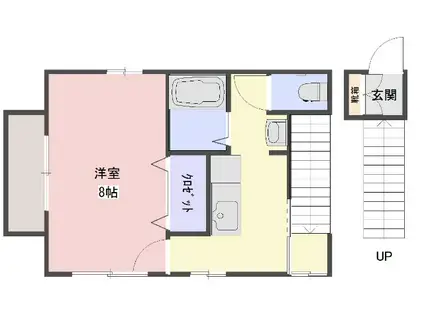 江古田四丁目(1K/2階)の間取り写真