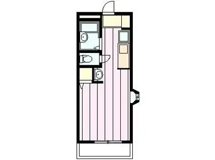 メゾンコルギー(ワンルーム/1階)の間取り写真
